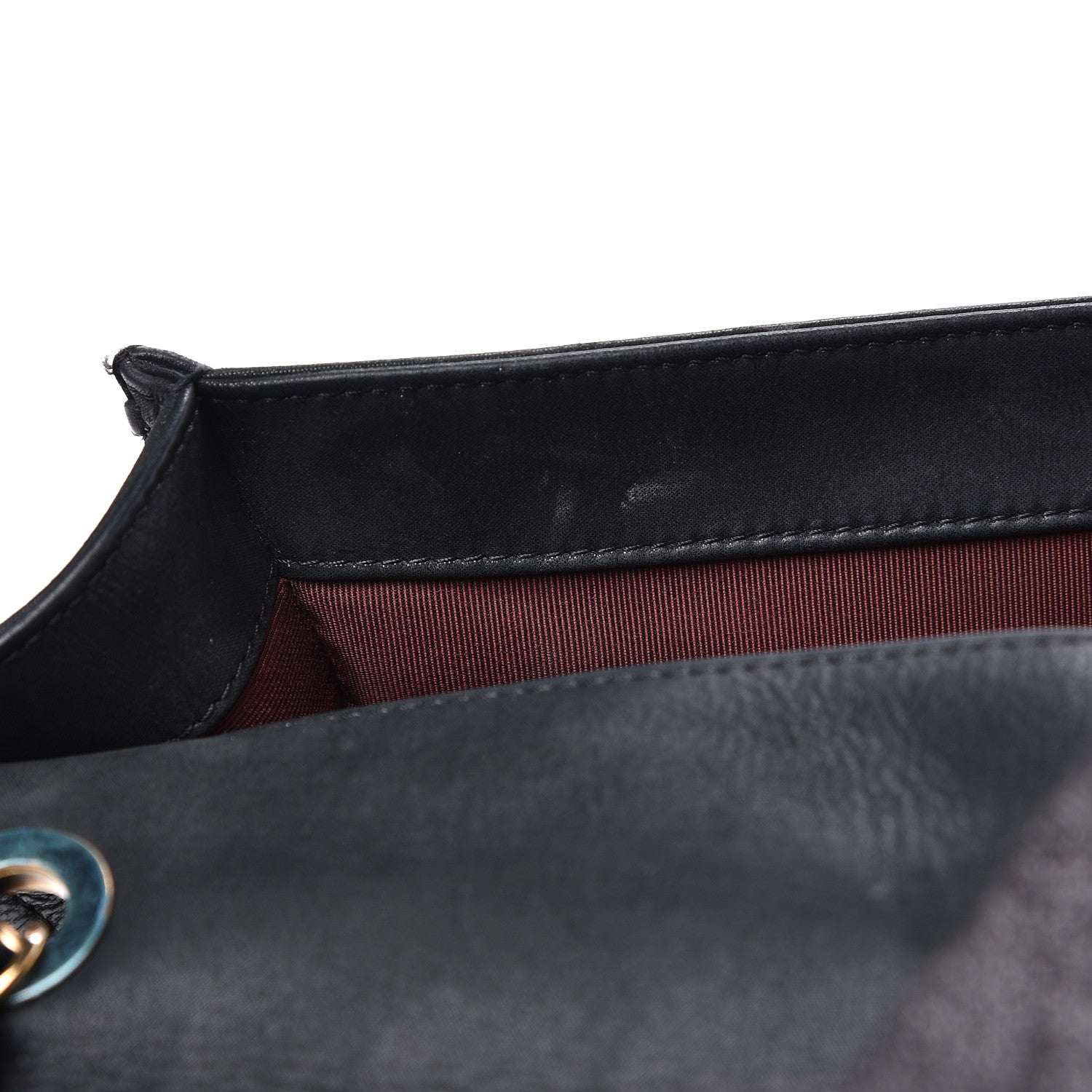 Chanel Suede Calfskin Jumbo Happy Stitch Flap Black 16 of 19