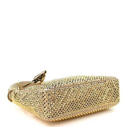 Prada Satin Crystal Mini Re-Edition 2000 Bag Platino 4 of 9