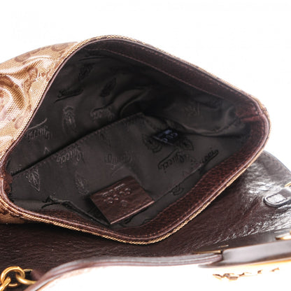 Gucci Crystal Monogram Babouska Clutch Dark Brown 5 of 8