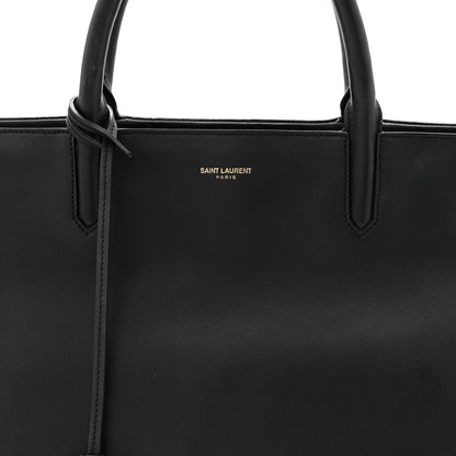 Saint Laurent Calfskin Medium Cabas Rive Gauche Black 8 of 11