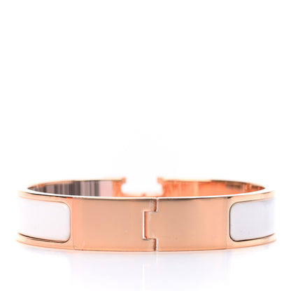Hermes Enamel Narrow Clic Clac H Bracelet PM White 3 of 6