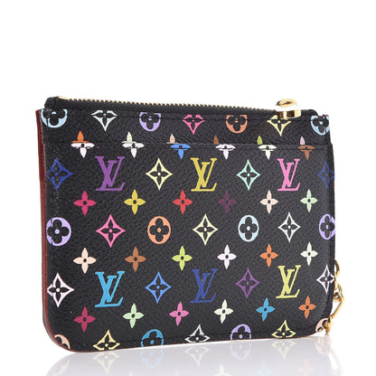 Louis Vuitton Monogram Multicolor Key Pouch Black Grenade 3 of 8