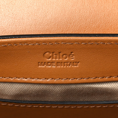 Chloe Calfskin Crocodile Embossed Mini C Double Carry Joyful Yellow Tricolor 6 of 9