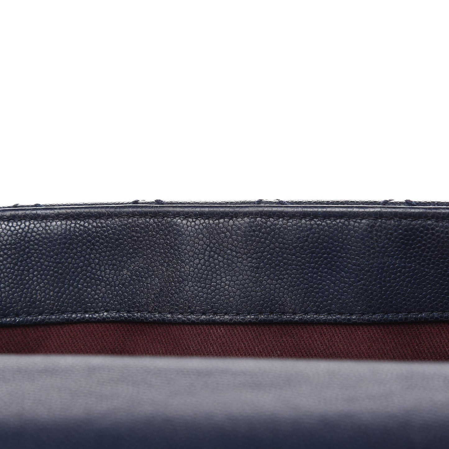 Caviar Quilted Small Coco Handle Flap Navy