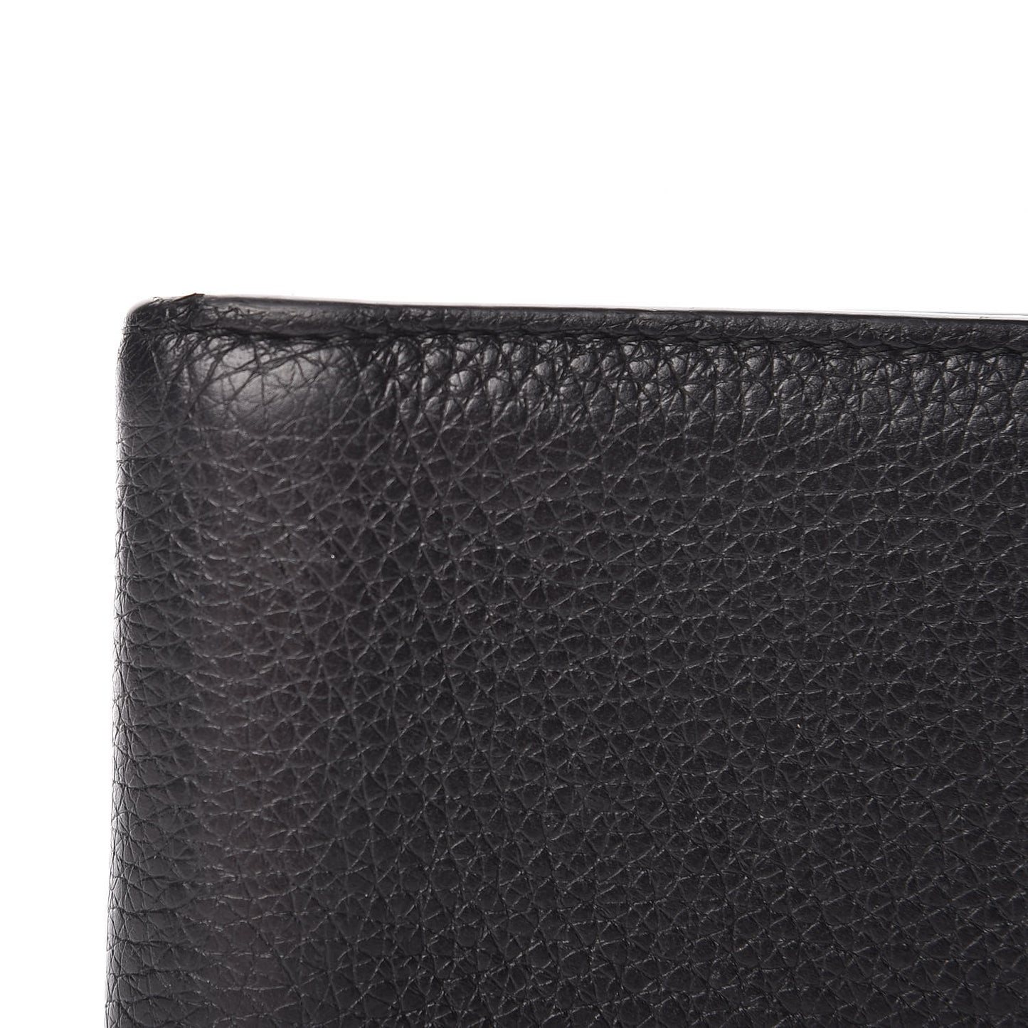 Cripto Calfskin Logo Bi-Fold Short Wallet Black Grege