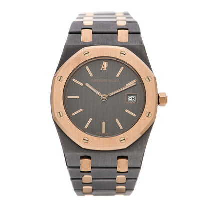 Audemars Piguet Tantalum 18K Rose Gold 33mm Royal Oak Quartz Watch Grey 56175TR.OO.0789TR.01 1 of 7
