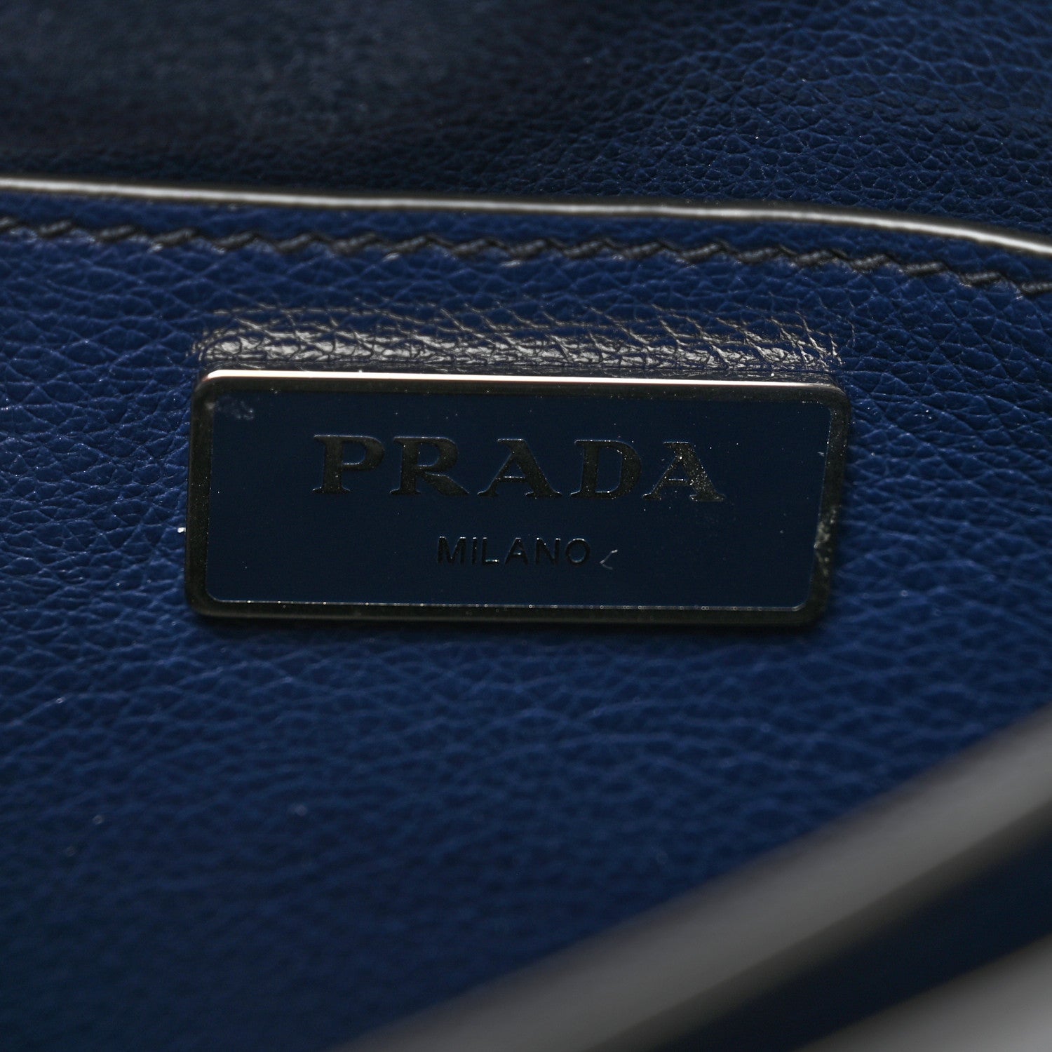 Prada Glace Calf Shoulder Bag Baltico 8 of 11