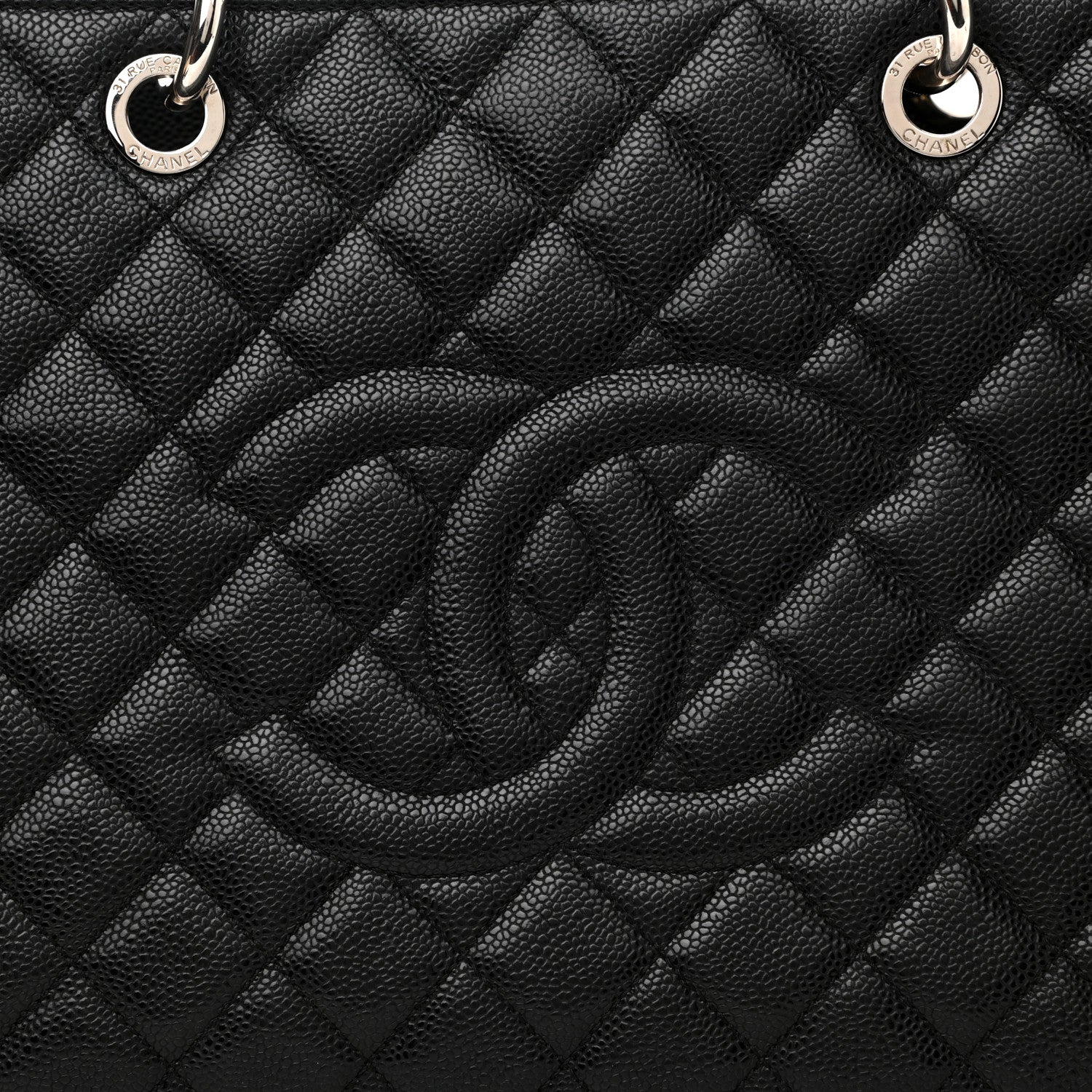 Chanel Caviar Quilted XL Grand Shopping Tote GST Black 10 of 10