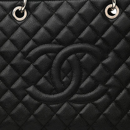 Chanel Caviar Quilted XL Grand Shopping Tote GST Black 10 of 10
