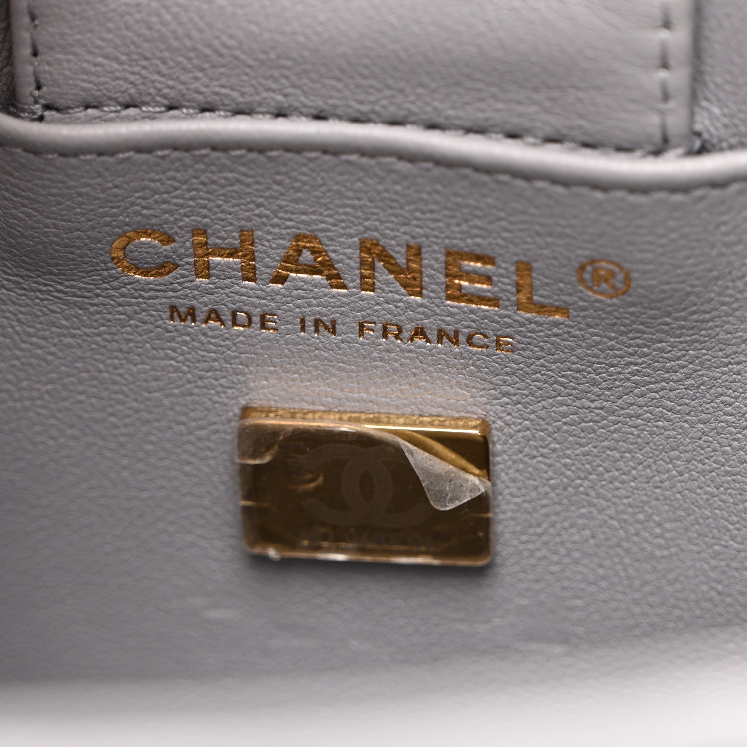 Chanel Caviar Quilted Mini Bucket Bag Blue 6 of 10