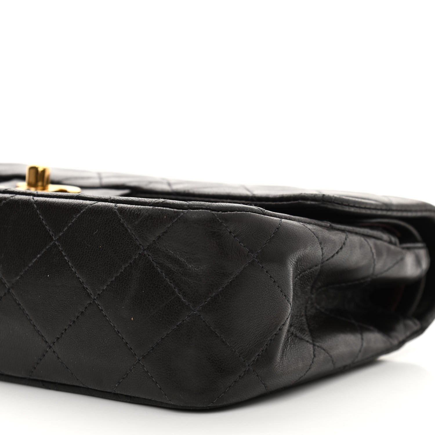 Chanel Lambskin Quilted Small Double Flap Black 11 of 14