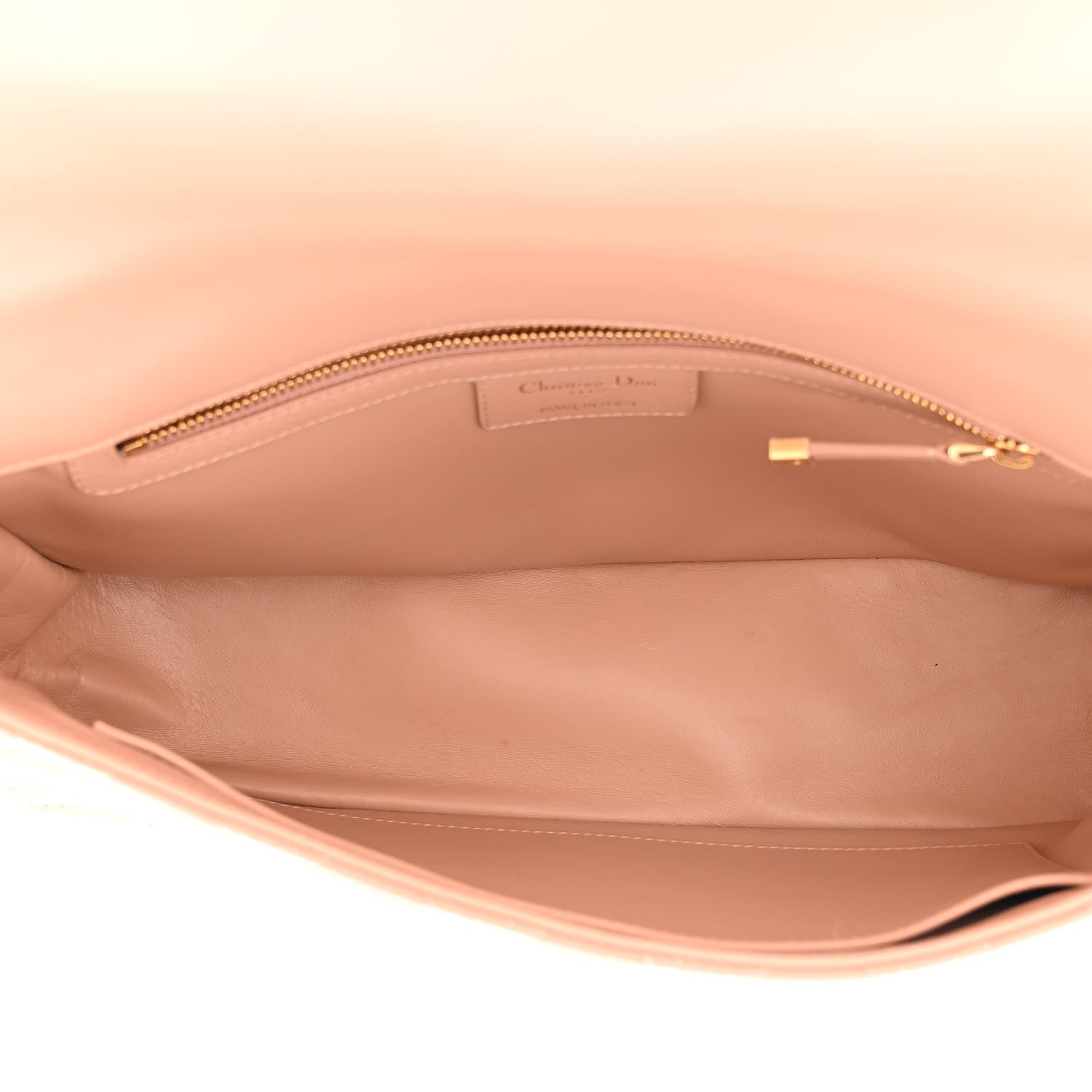 Christian Dior Grained Calfskin Cannage Large Caro Bag Rose De Vents 5 of 10