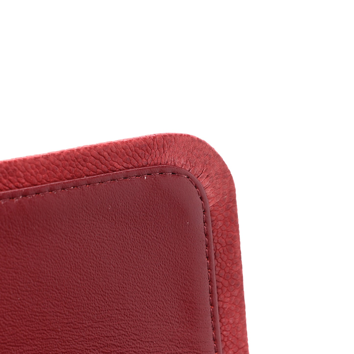 Washed Caviar Quilted 2.55 Reissue 225 Bijoux Chain Flap Red
