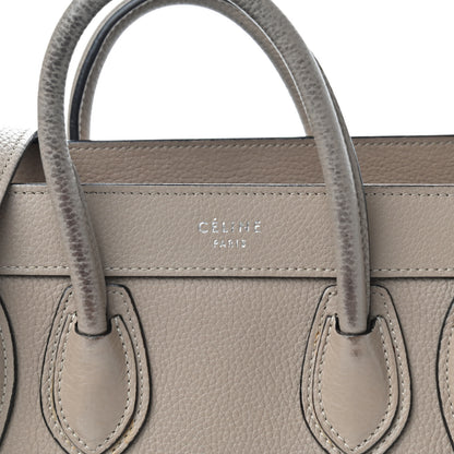 Celine Drummed Calfskin Nano Luggage Dune 11 of 11