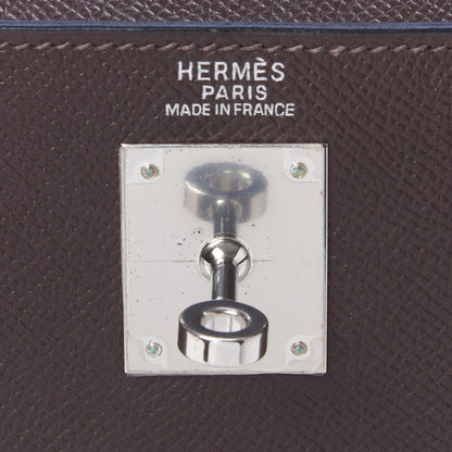 Hermes Epsom Kelly Sellier 32 Chocolate 23 of 33