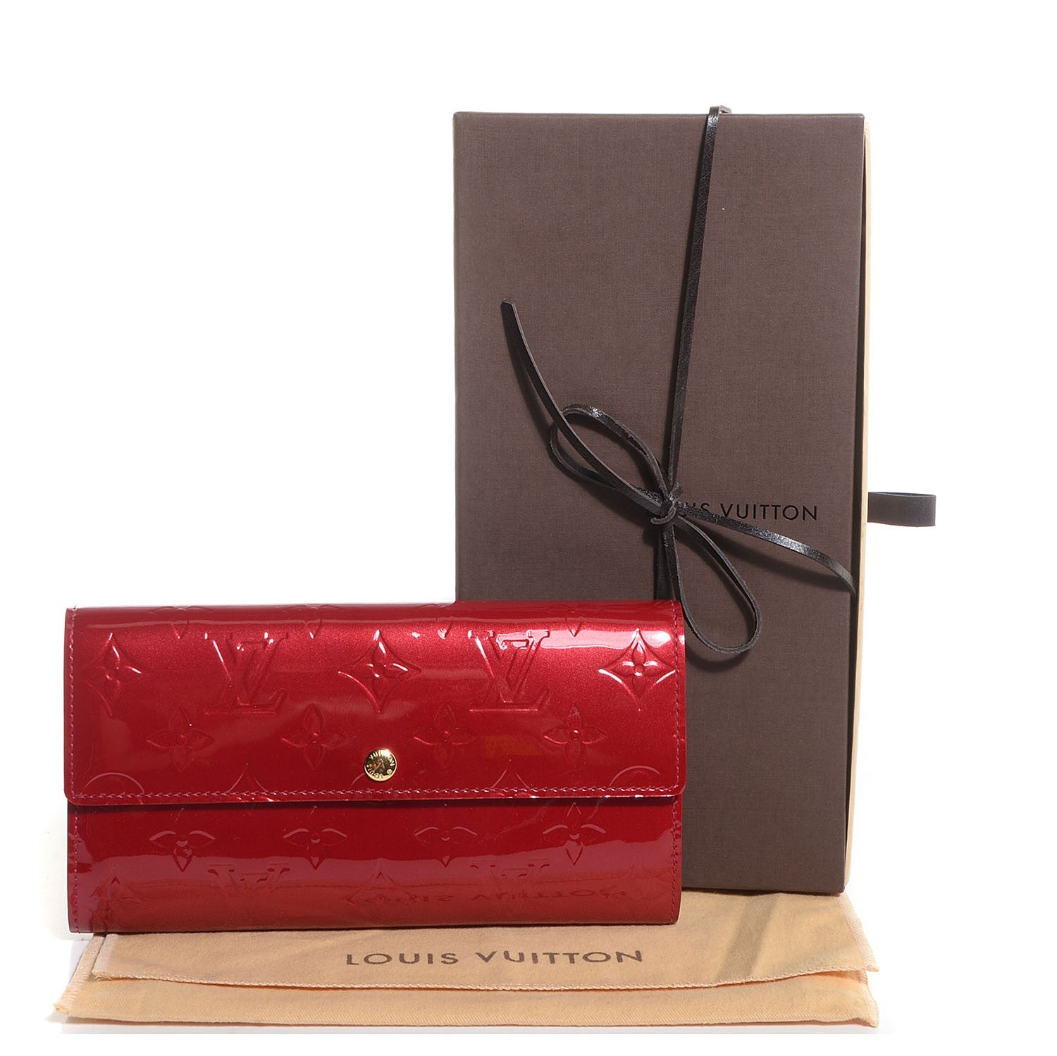 Louis Vuitton Vernis Sarah Wallet Pomme D'Amour 5 of 9