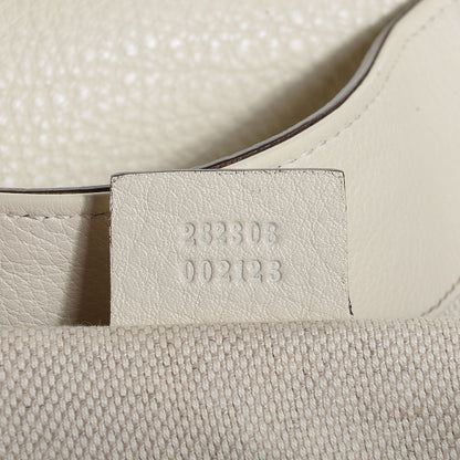 Gucci Pebbled Calfskin Large Soho Shoulder Bag Off White 9 of 9