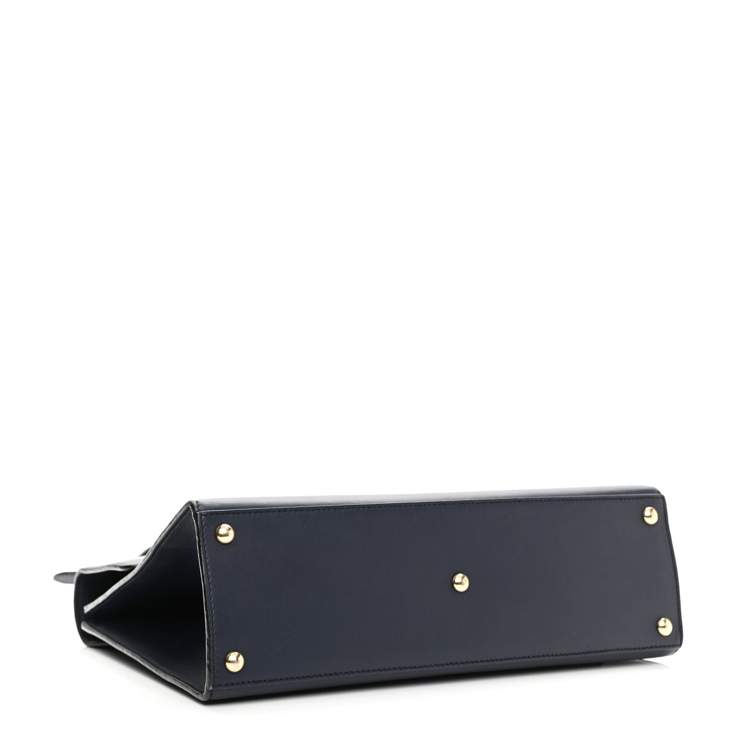 Calfskin Medium Padlock Signature Top Handle Bag Navy