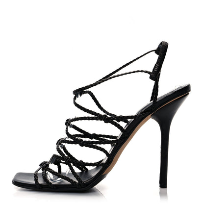 Gucci Caged Strappy High Heel Sandals 7 Black 1 of 7