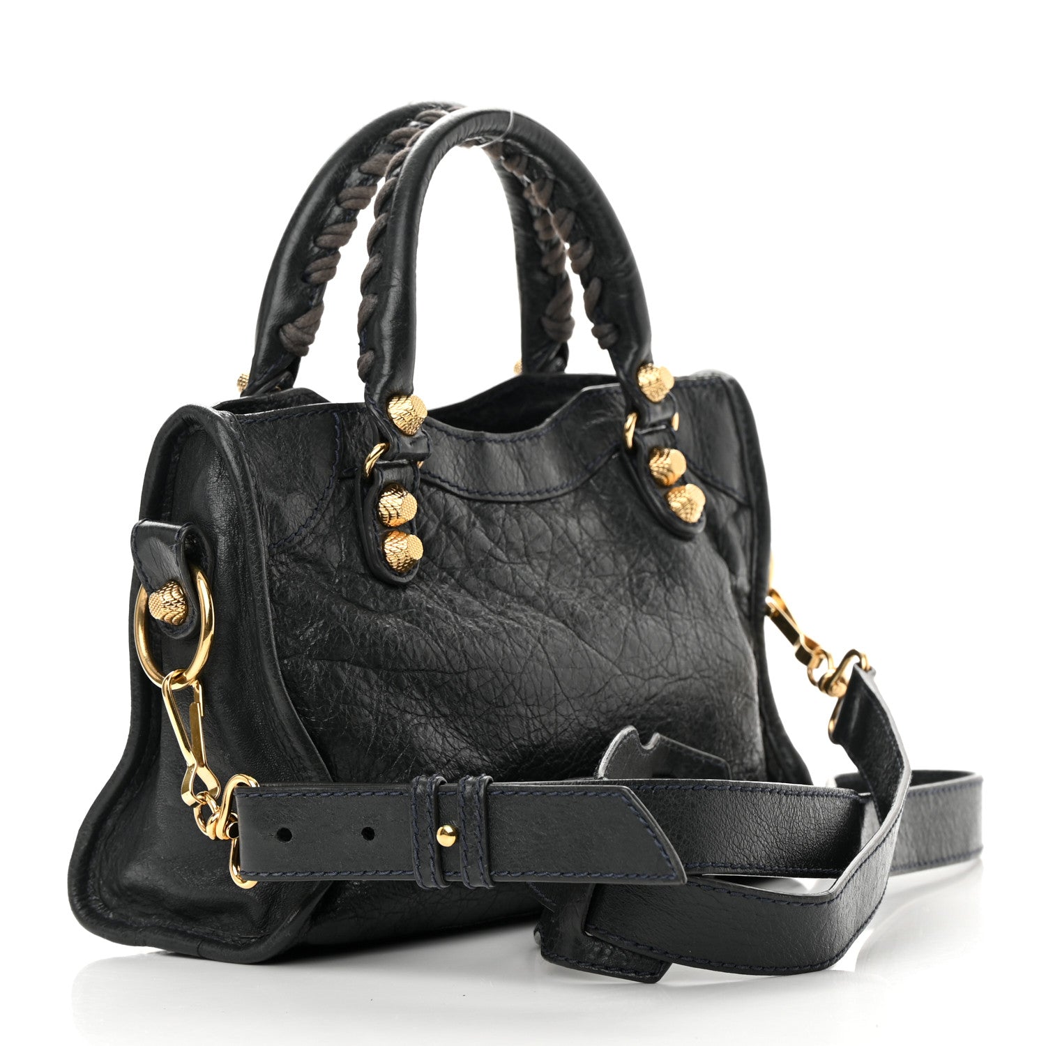 Balenciaga Agneau Giant 12 Gold Hardware Mini City Anthracite 3 of 21