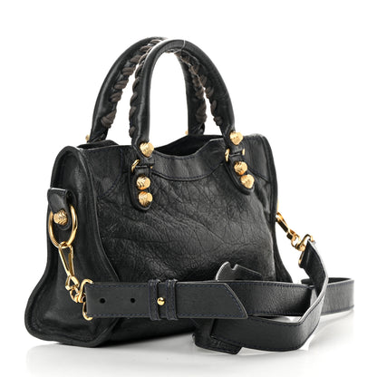 Balenciaga Agneau Giant 12 Gold Hardware Mini City Anthracite 3 of 21