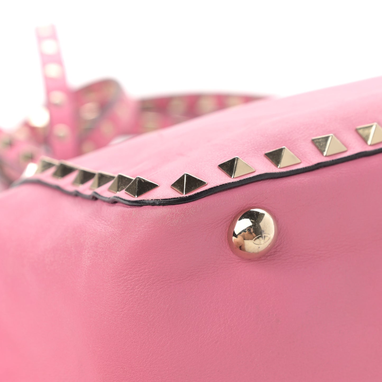 Vitello Small Rockstud Tote Ninphea