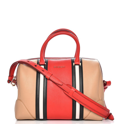 Givenchy Goatskin Colorblock Medium Lucrezia Beige Red 1 of 8