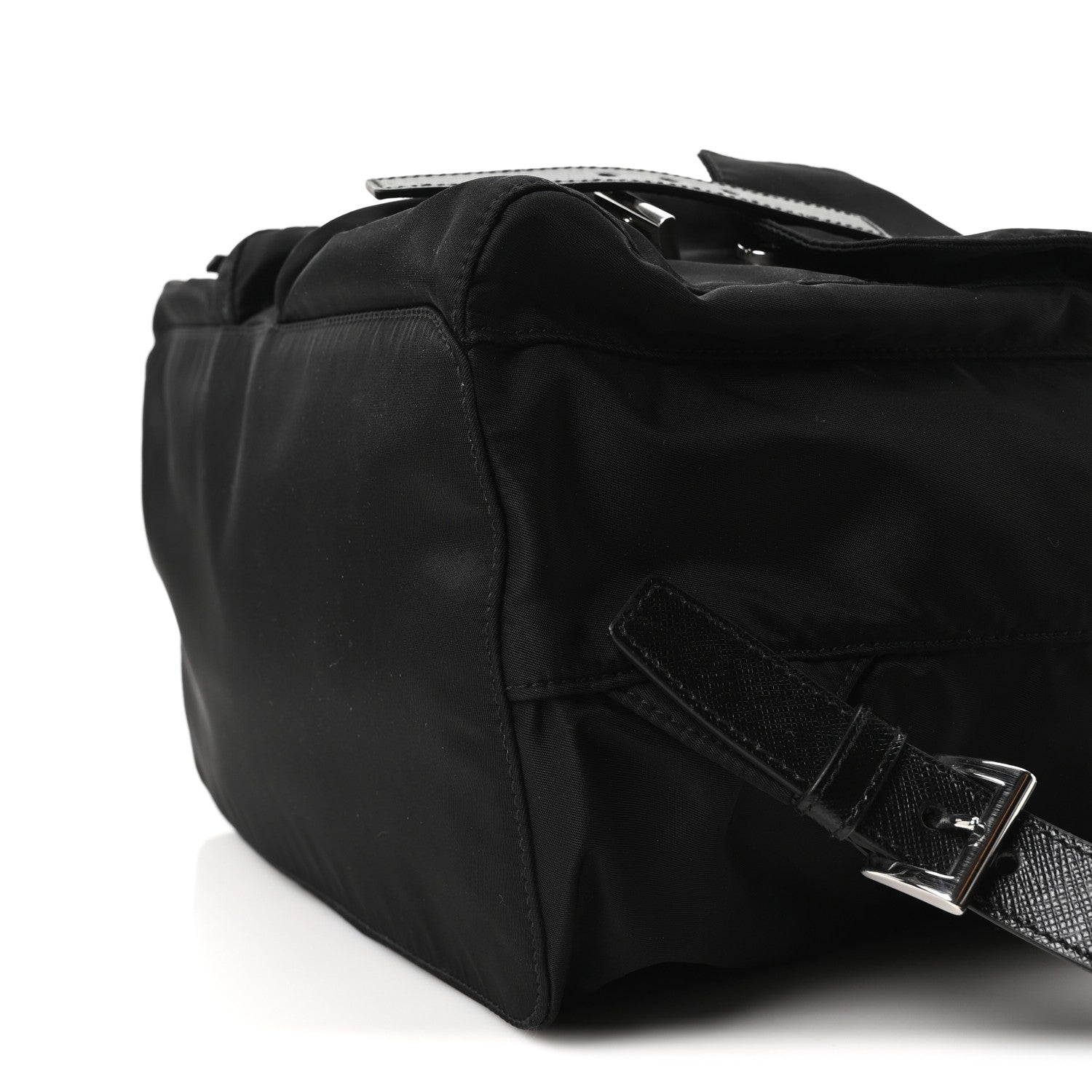 Prada Tessuto Nylon Saffiano Medium Backpack Black 10 of 10