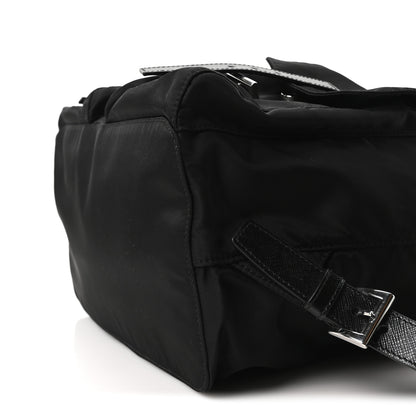 Prada Tessuto Nylon Saffiano Medium Backpack Black 10 of 10