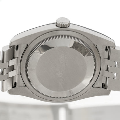 Rolex Stainless Steel 18K White Gold 36mm Oyster Perpetual Datejust Watch Pink Flowers 116234 4 of 4