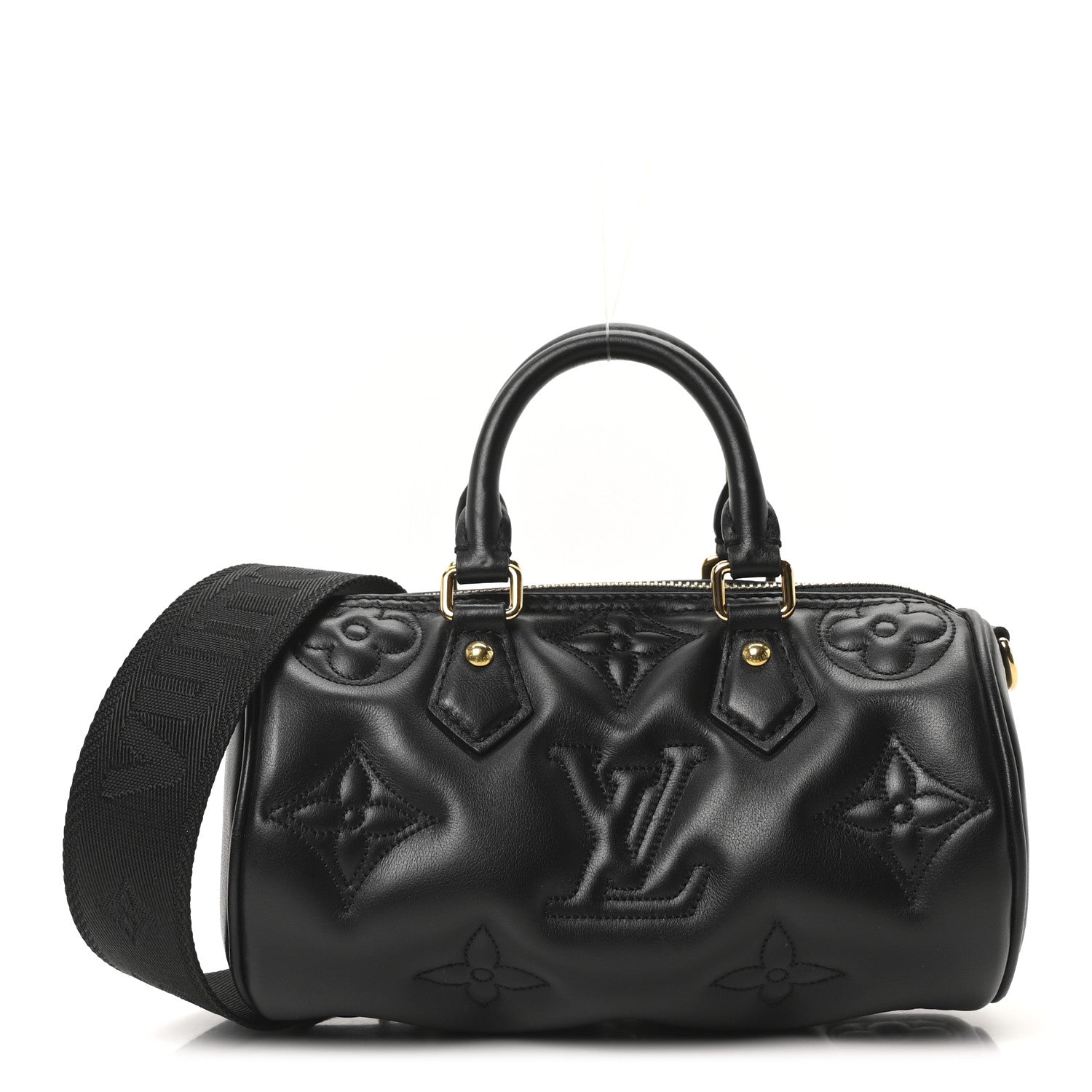 Louis Vuitton Calfskin Bubblegram Papillon BB Black 1 of 9