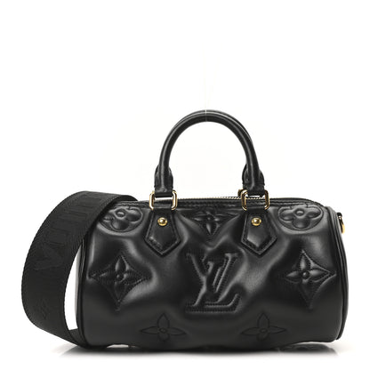 Louis Vuitton Calfskin Bubblegram Papillon BB Black 1 of 9