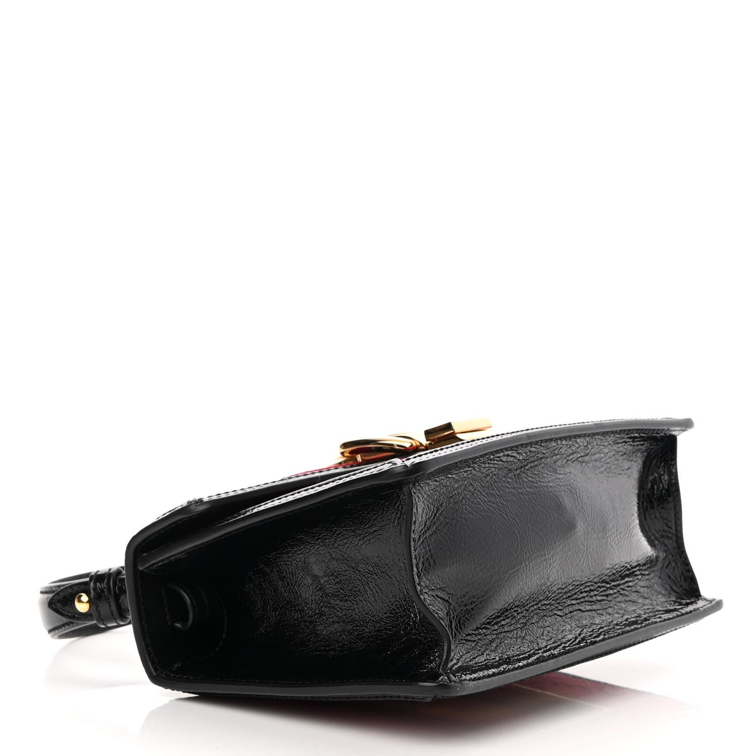 Gucci Velvet GG Monogram Mini Sylvie Top Handle Bag Red Cipria Black 4 of 10