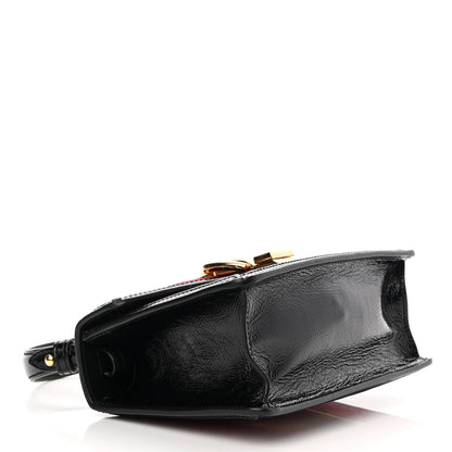 Gucci Velvet GG Monogram Mini Sylvie Top Handle Bag Red Cipria Black 4 of 10
