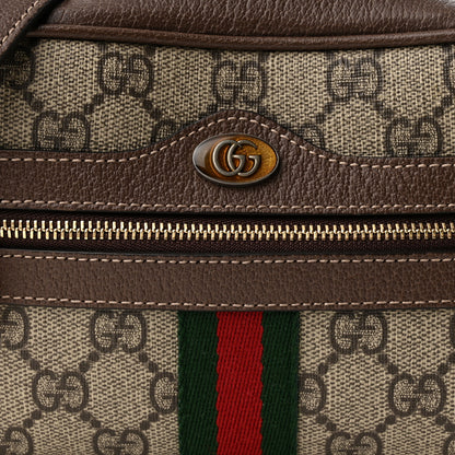 Gucci GG Supreme Monogram Web Mini Ophidia Shoulder Bag Brown 8 of 11