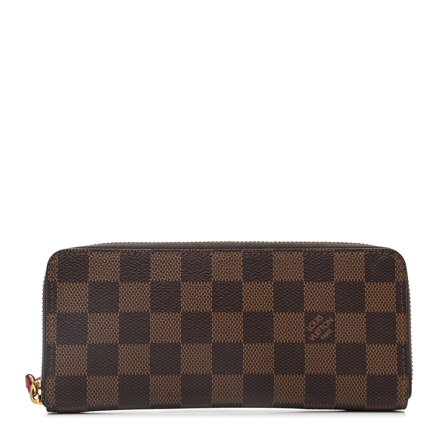 Louis Vuitton Damier Ebene Clemence Wallet Cherry 1 of 6