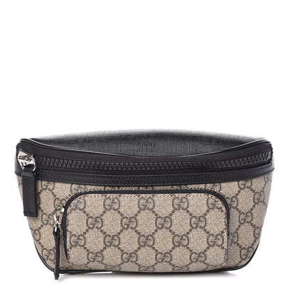 Gucci GG Supreme Monogram Belt Bag Black 1 of 10