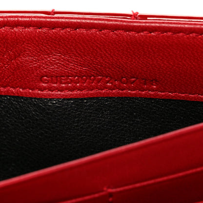 Saint Laurent Patent Calfskin Matelasse Monogram Large Vicky Continental Wallet Rouge Eros 7 of 10