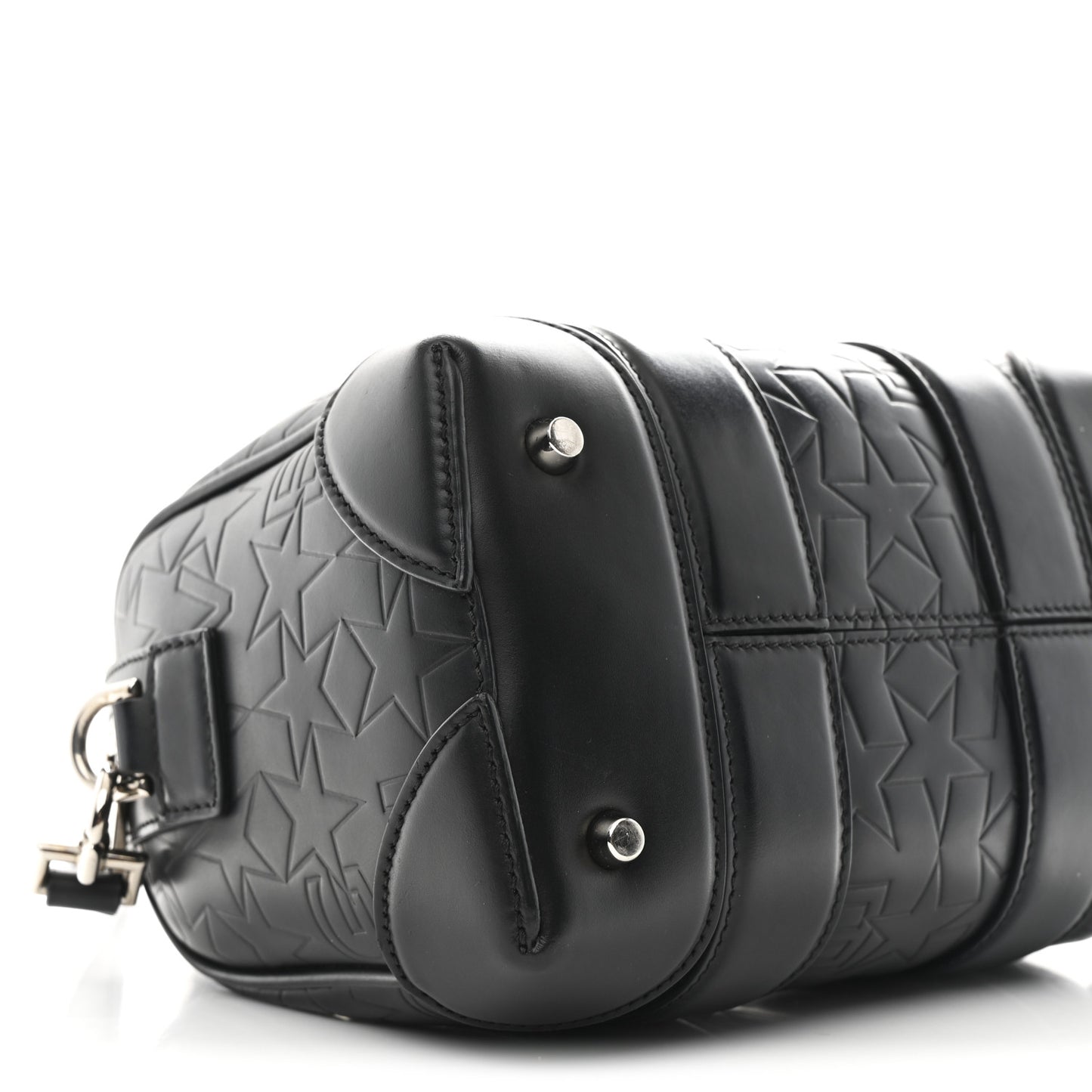 Calfskin Star Embossed Micro Lucrezia Black