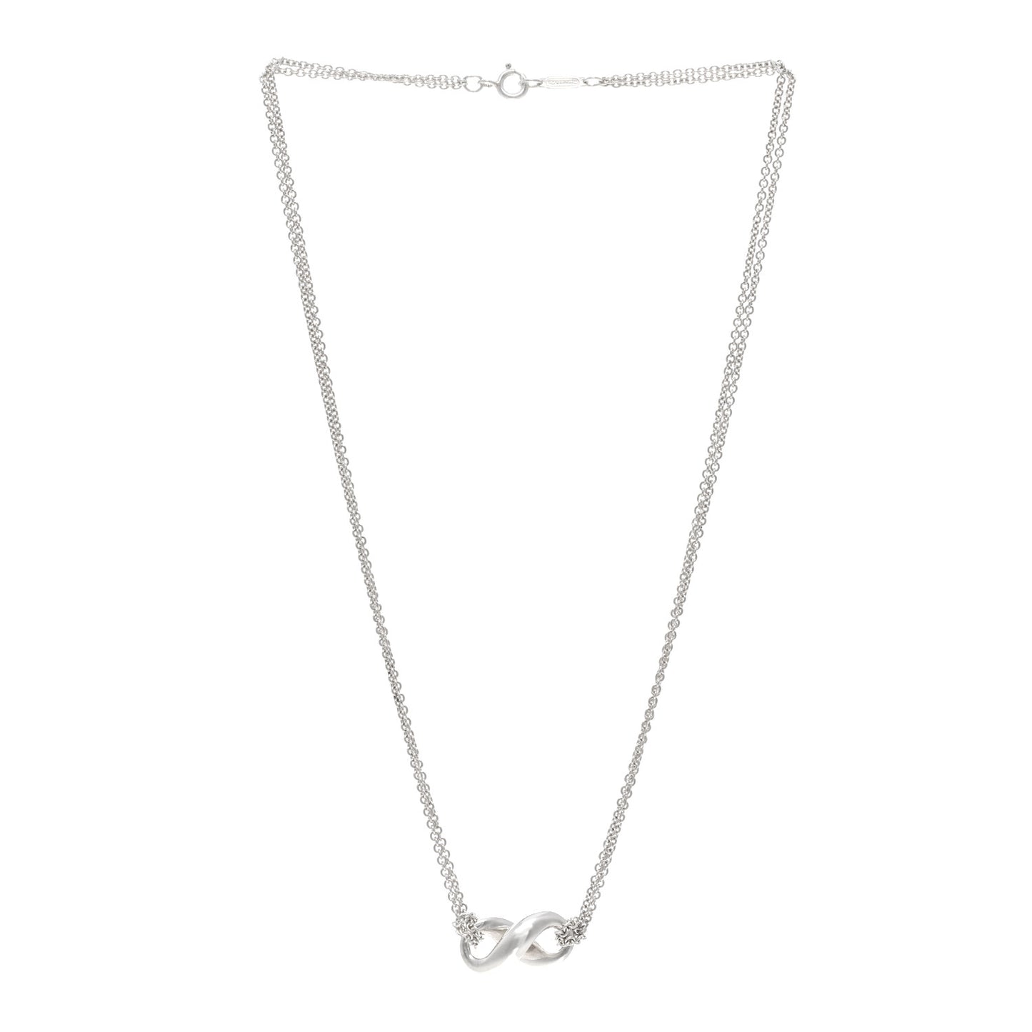 Sterling Silver Figure 8 Pendant Necklace