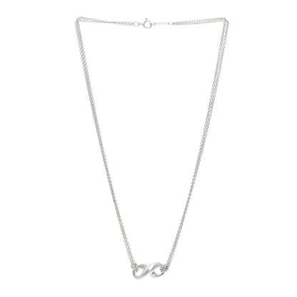 Tiffany Sterling Silver Figure 8 Pendant Necklace 3 of 4