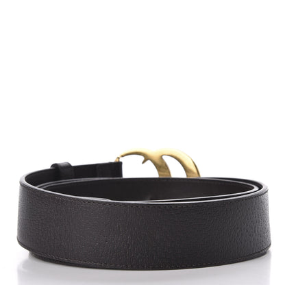 Gucci Textured Dollar Calfskin Double G 40mm Belt 100 40 Dark Cocoa 2 of 5