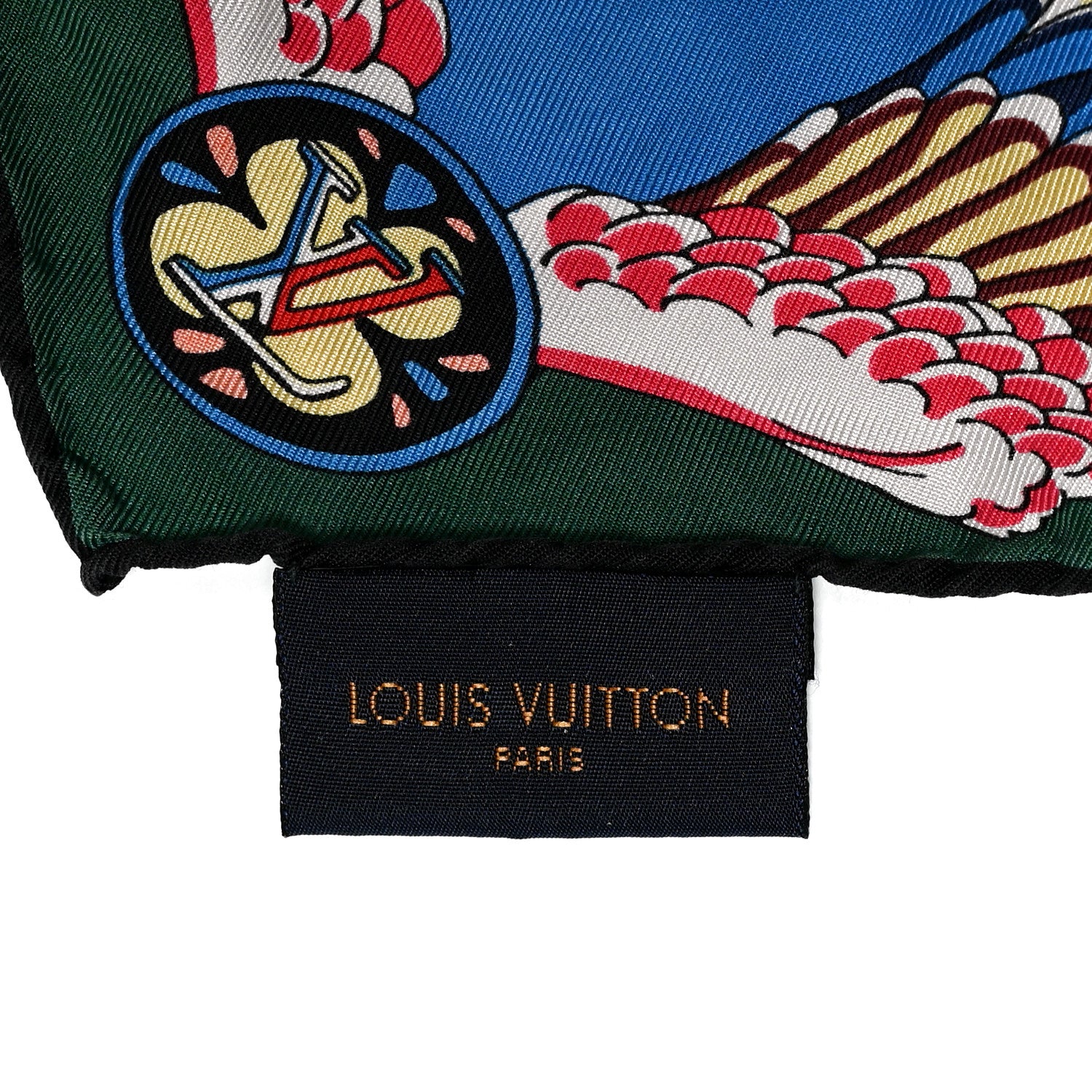 Louis Vuitton Silk Monogram Innocence Square Scarf Multicolor 3 of 3