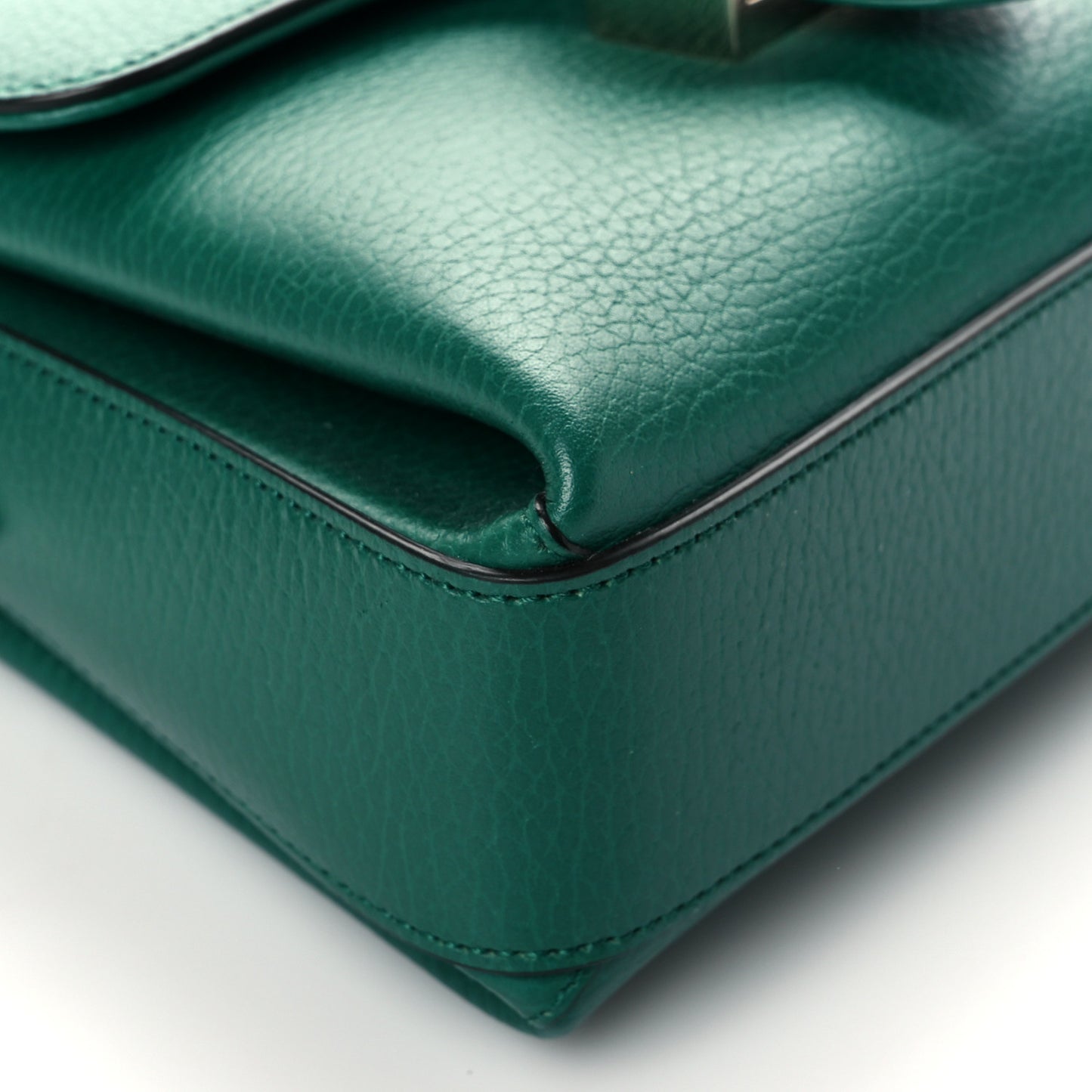 Dollar Calfskin Interlocking G Crossbody Bag Emerald