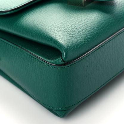 Gucci Dollar Calfskin Interlocking G Crossbody Bag Emerald 10 of 11