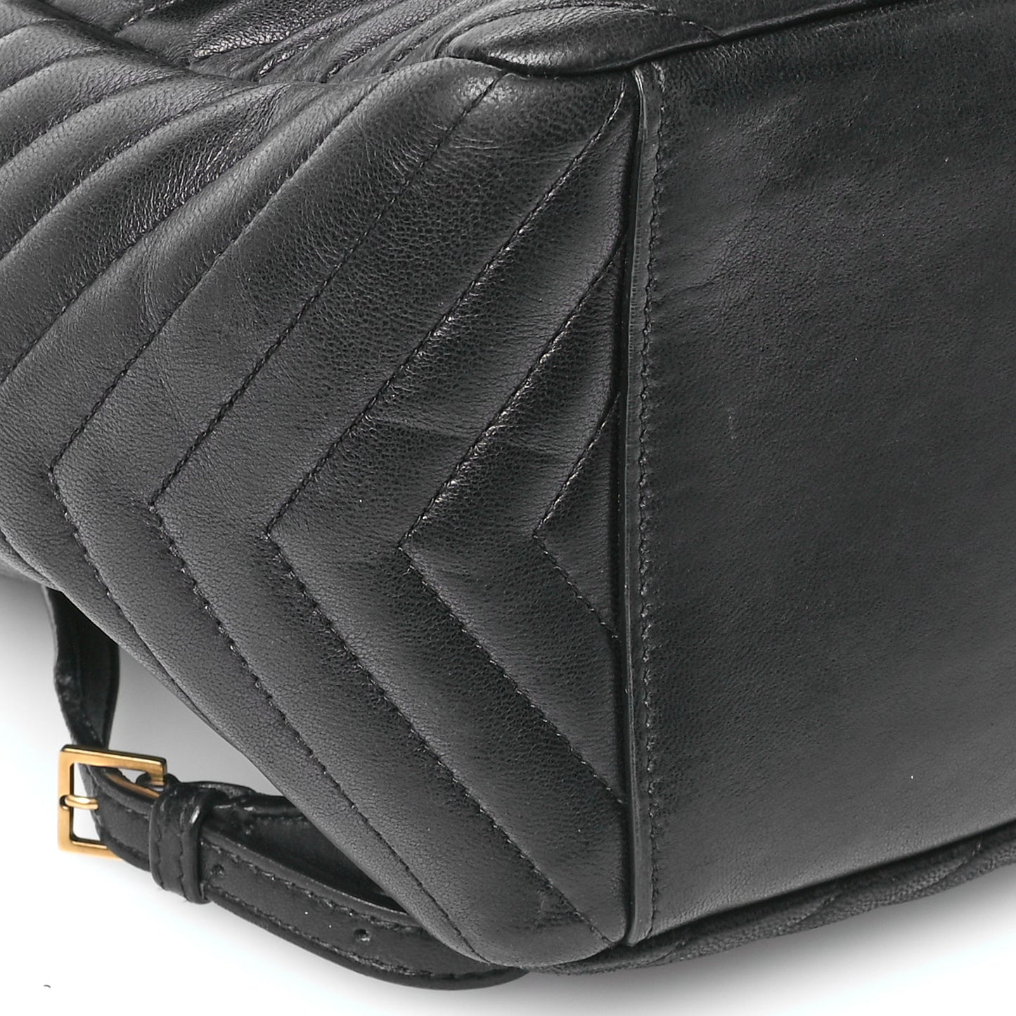 Lambskin Matelasse Monogram Joe Backpack Black