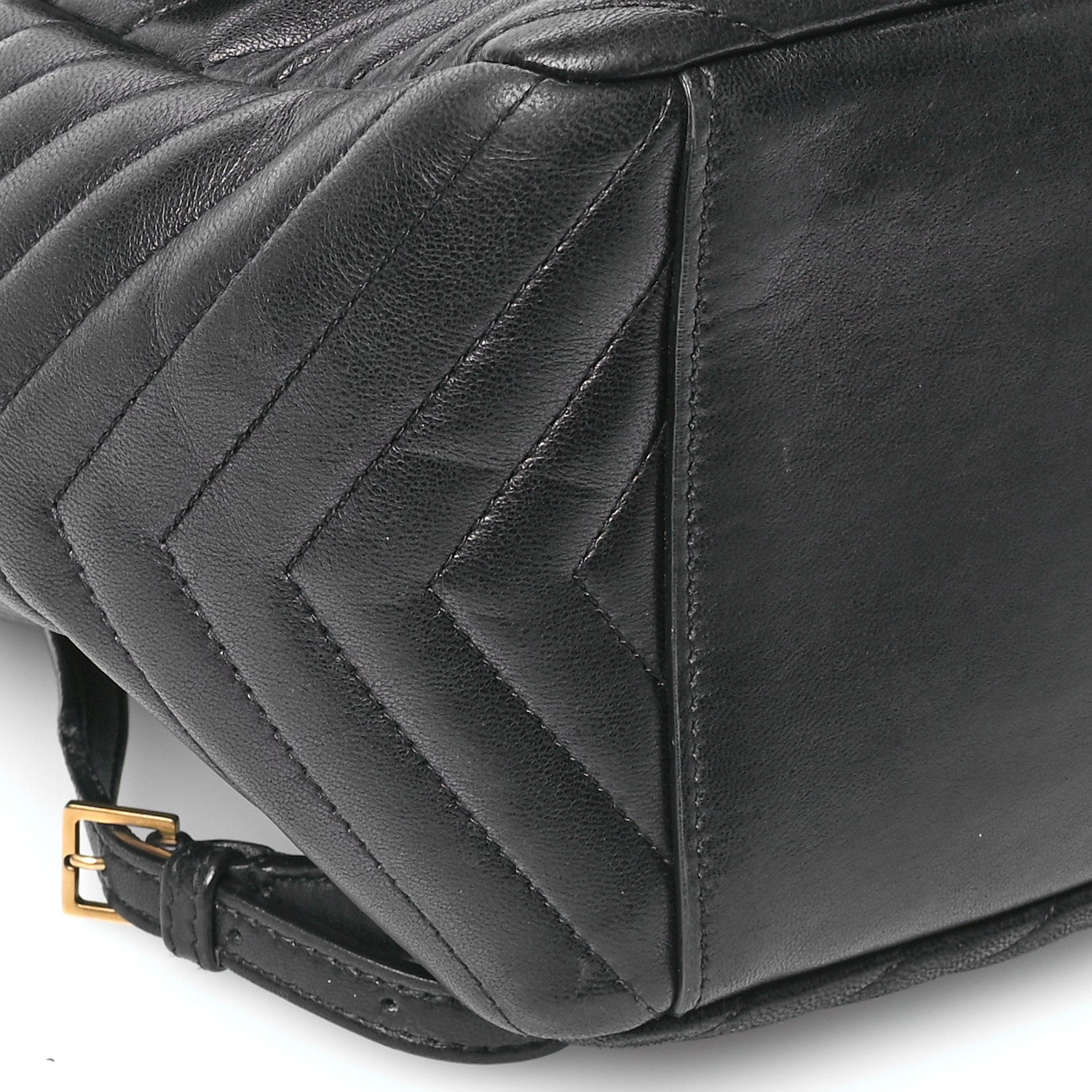 Saint Laurent Lambskin Matelasse Monogram Joe Backpack Black 9 of 10