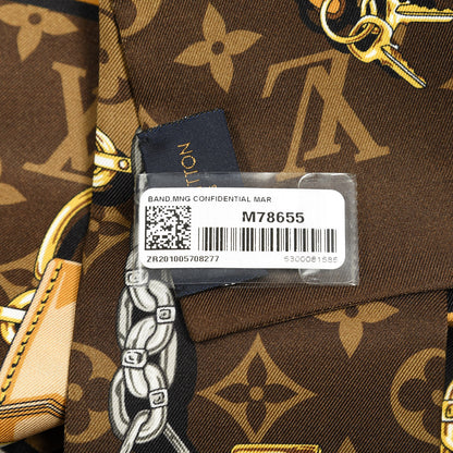 Louis Vuitton Silk Monogram Confidential Bandeau Brown 3 of 3
