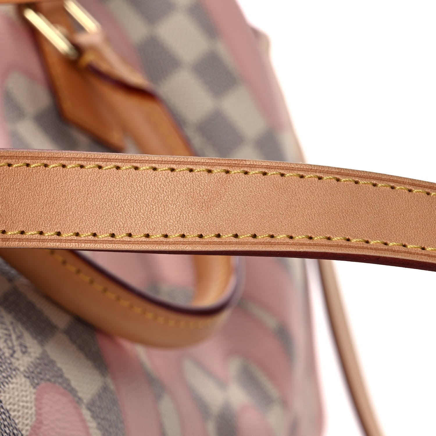 Louis Vuitton Damier Azur Tahitienne Speedy Bandouliere 30 Rose Ballerine 13 of 13