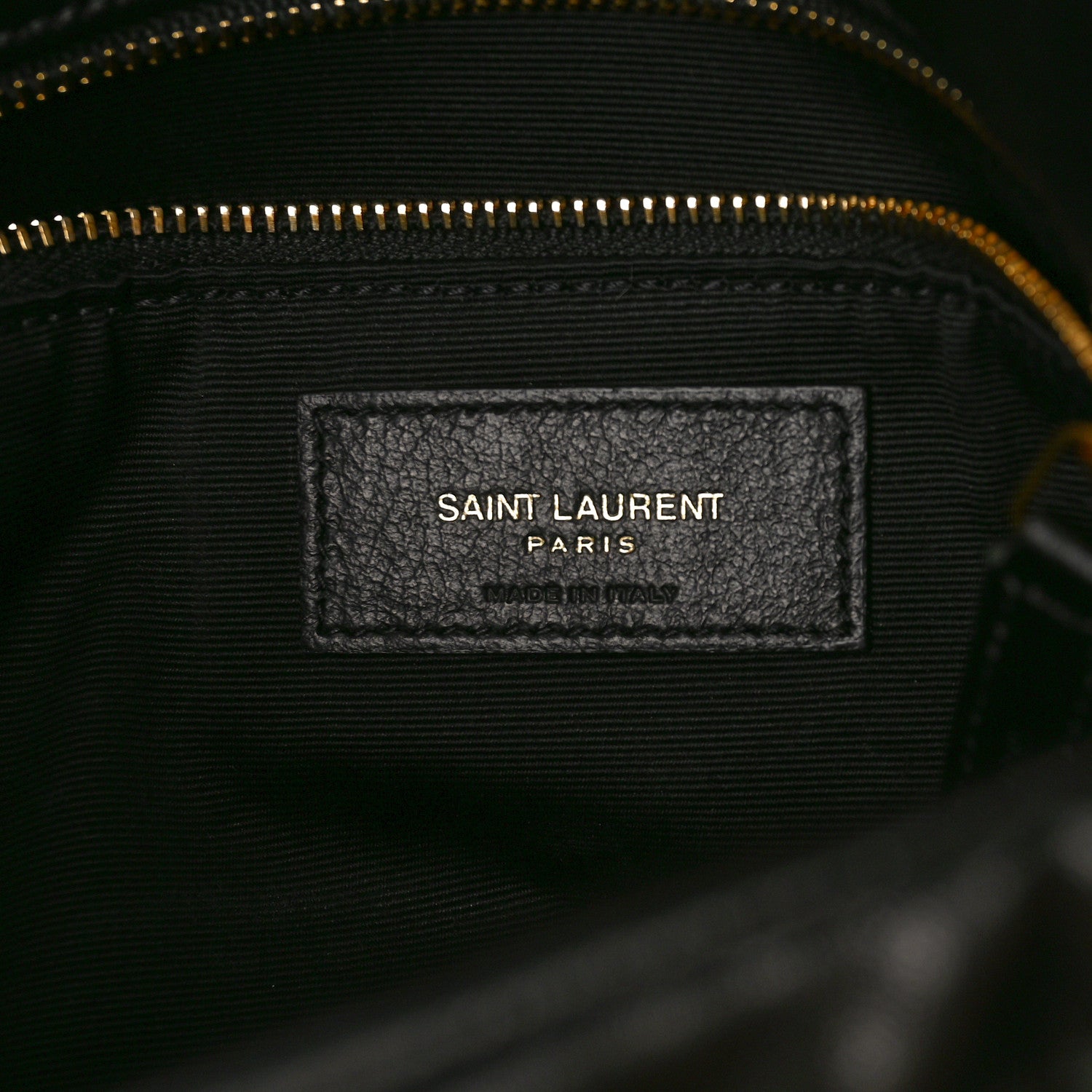 Saint Laurent Lambskin Quilted Medium Loulou Puffer Monogram Chain Satchel Black 6 of 8